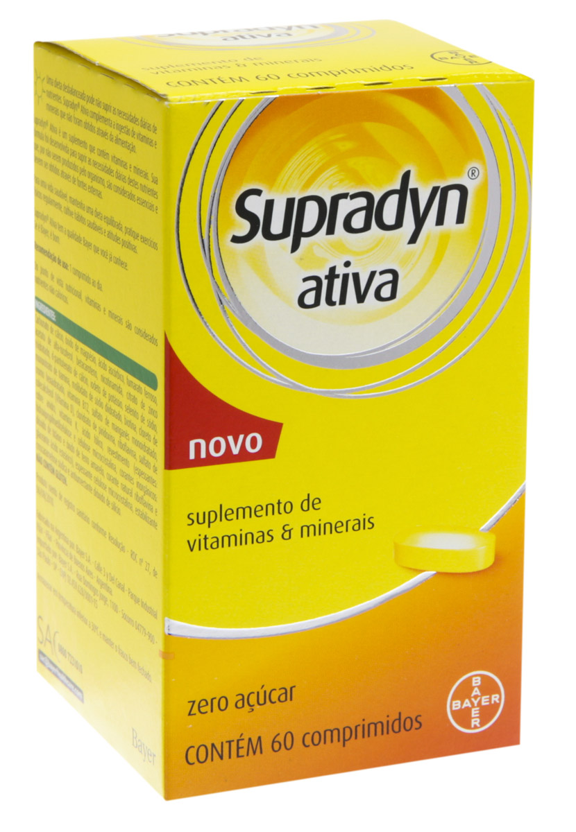 Supradyn Ativa 60 Comprimidos Bayer 60 Comprimidos