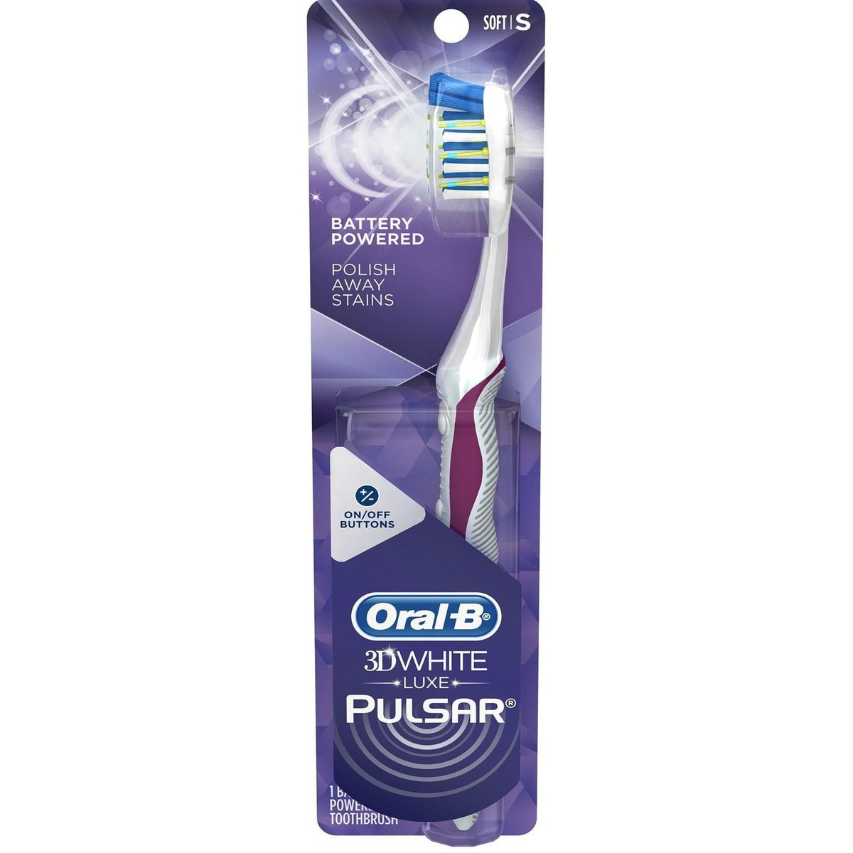 Escova de Dente Elétrica Oral-B 3D White Pulsar 1 Unidade